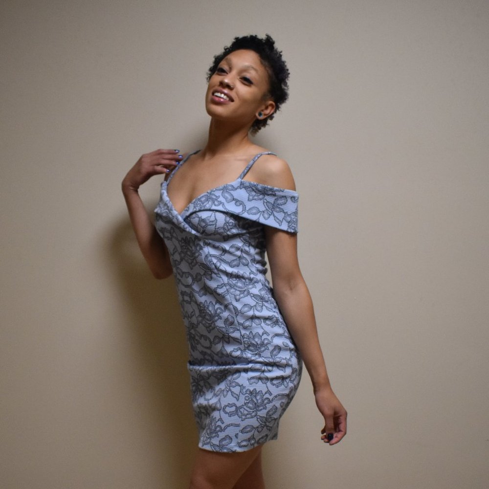 Baby Blue Bodycon - Picture 2 of 4
